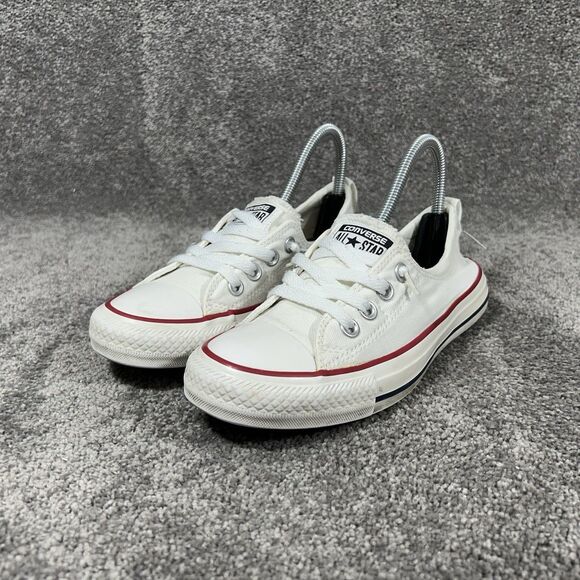 Converse Chuck Taylor All Star Shoreline 537084F Women’s Sz 6.5 White Shoes Used - Picture 3 of 11